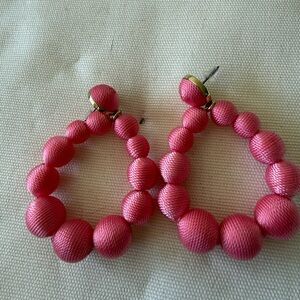 Banana Republic Elegant Pink Beaded Earrings